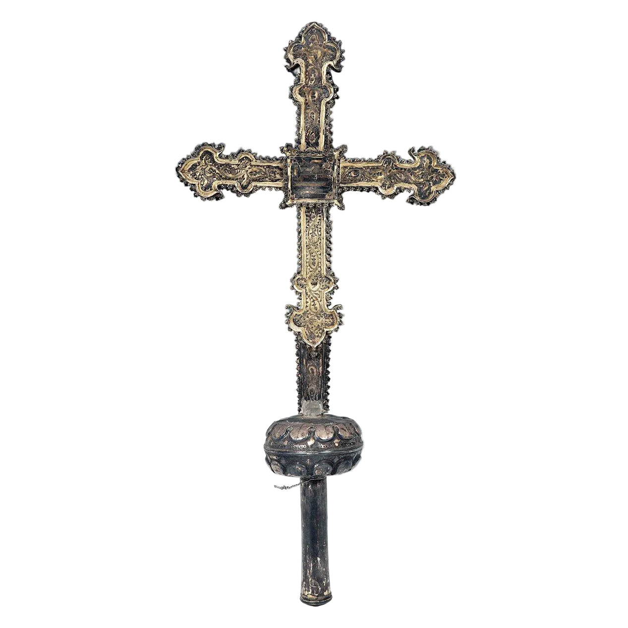 Museum-Quality-Gothic-Silver-Crucifix-Spanish-Metalwork-1500s
