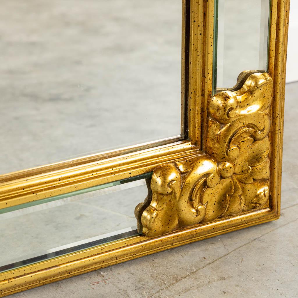 HIGH QUALITY LARGE VINTAGE GILTWOOD FLOOR OR WALL MIRROR BY DEKNUDT