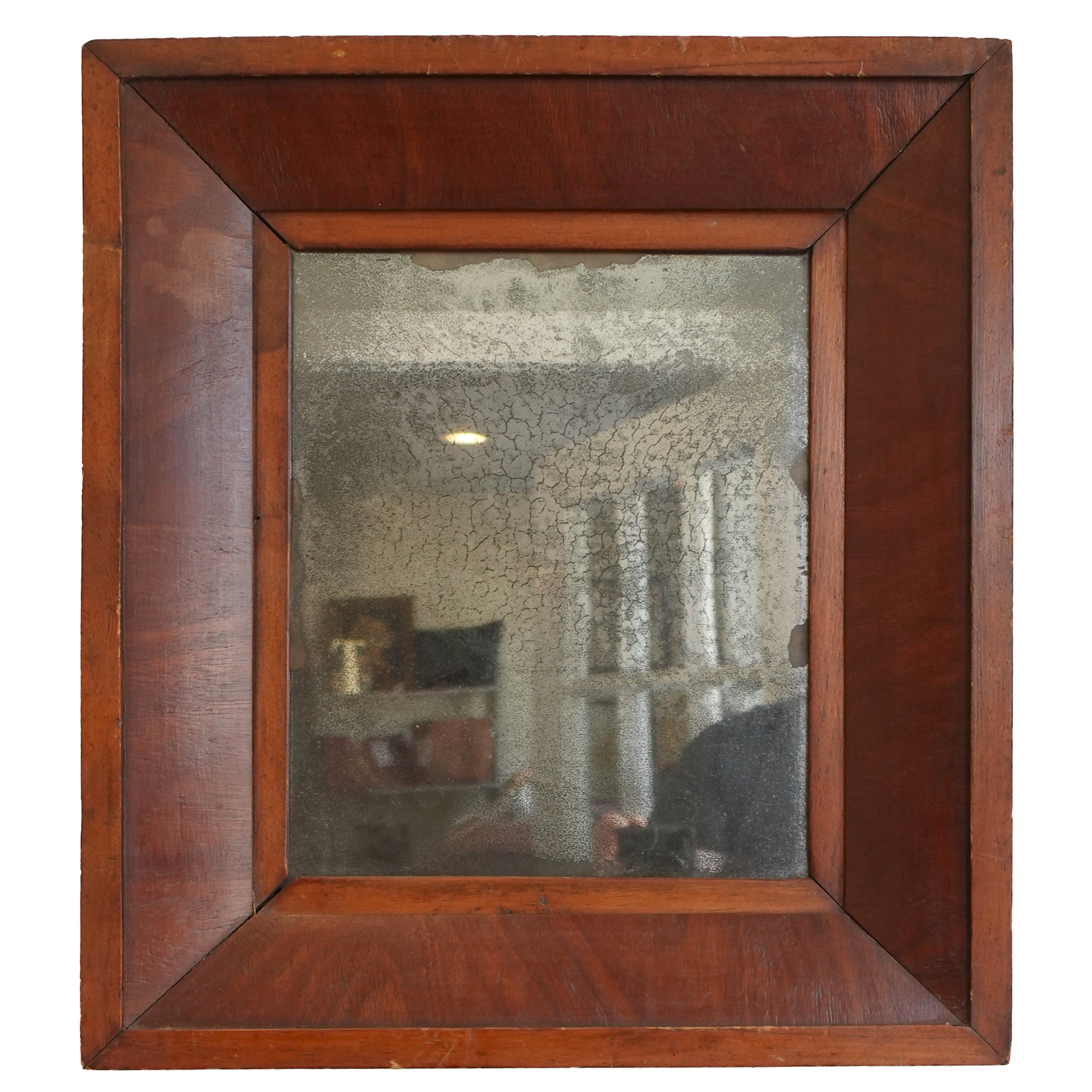 Atmospheric Edwardian smoked glass mirror styled for a luxury curated interior, Le Historique.
