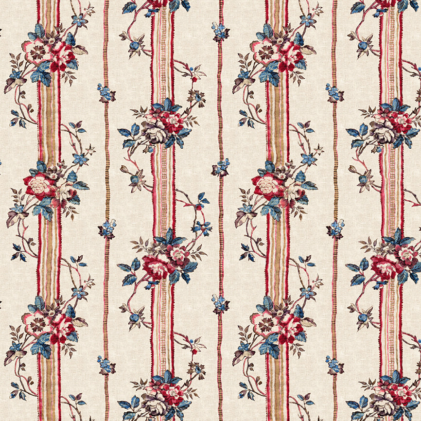 PAIR OF LARGE 16 x 24 LINEN PILLOW CUSHIONS - RAYURES PROVENCAL PATTERN - DESIGNED AND MADE IN PARIS BY ANTOINETTE POISSON