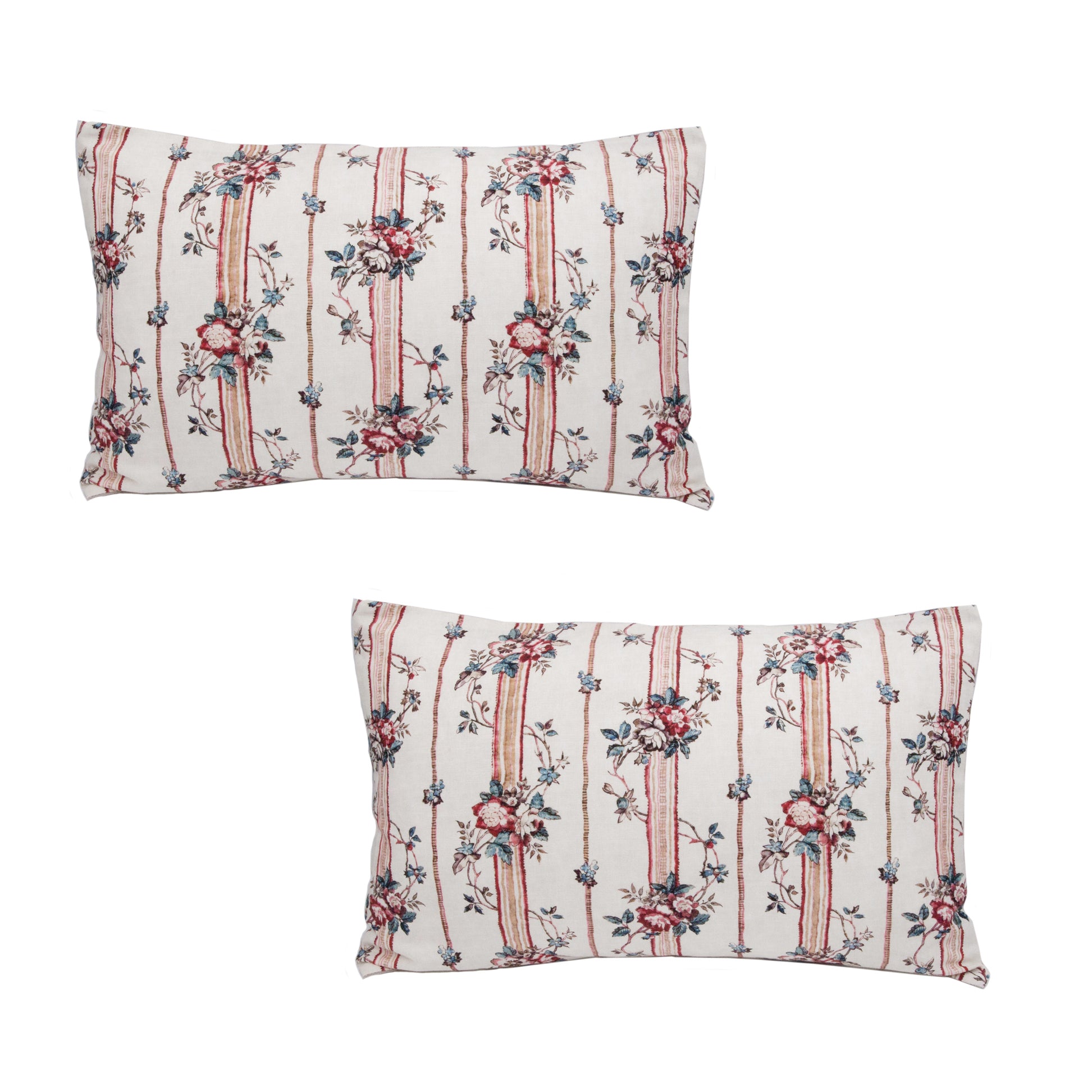 Antoinette Poisson Rayures Linen Pillow Pair - Style 88A