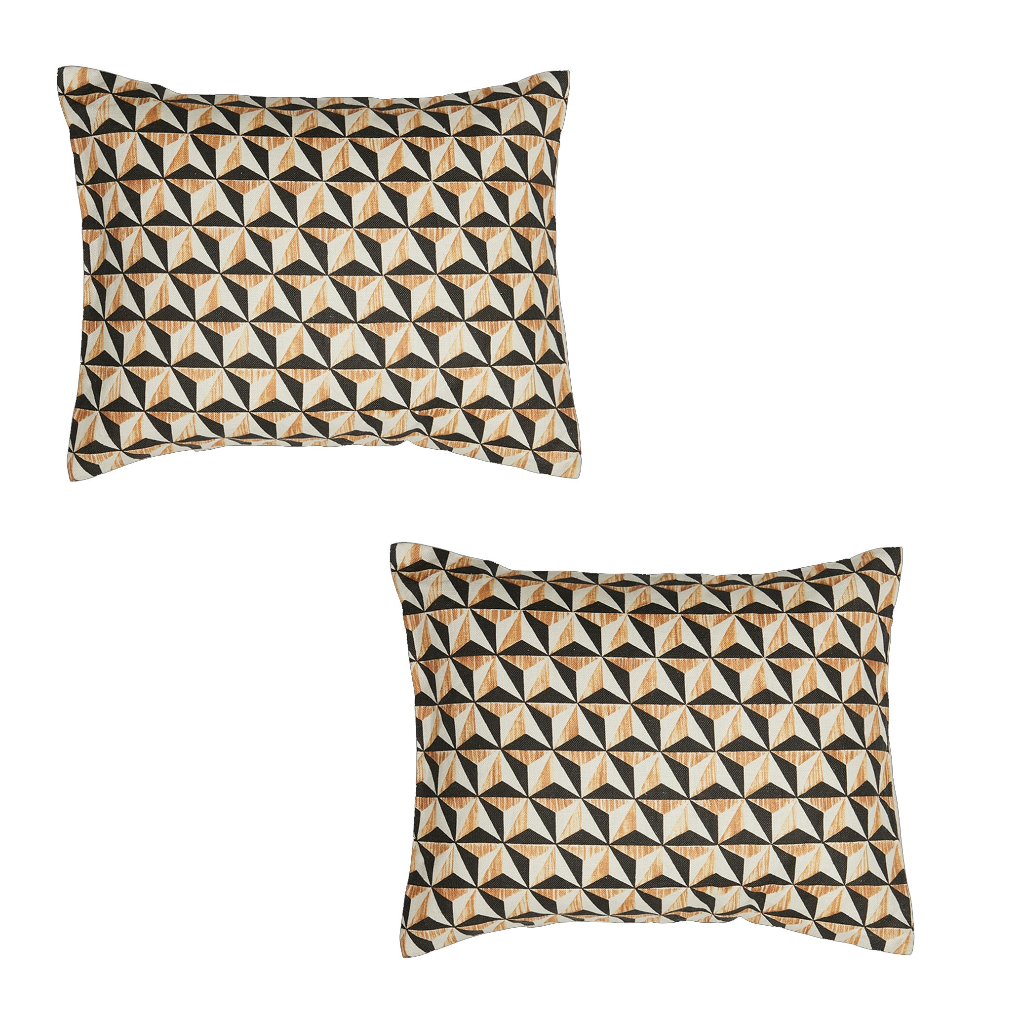 Antoinette Poisson Pointes de Diamant Linen Pillow Pair - Style 5A