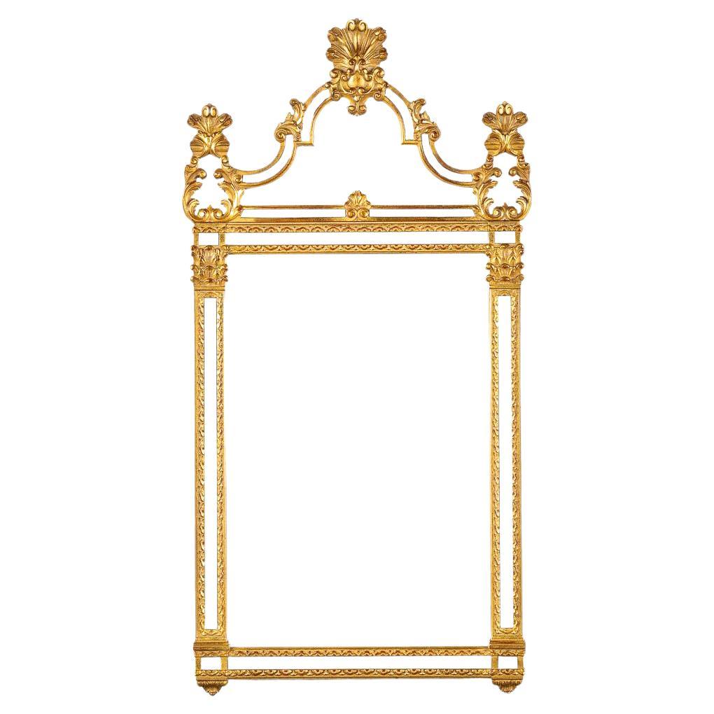 Elaborate and beautiful vintage Louis XVI style mirror by Deknudt Belgium for sale by the luxury Loudoun Boutique in Leesburg VA