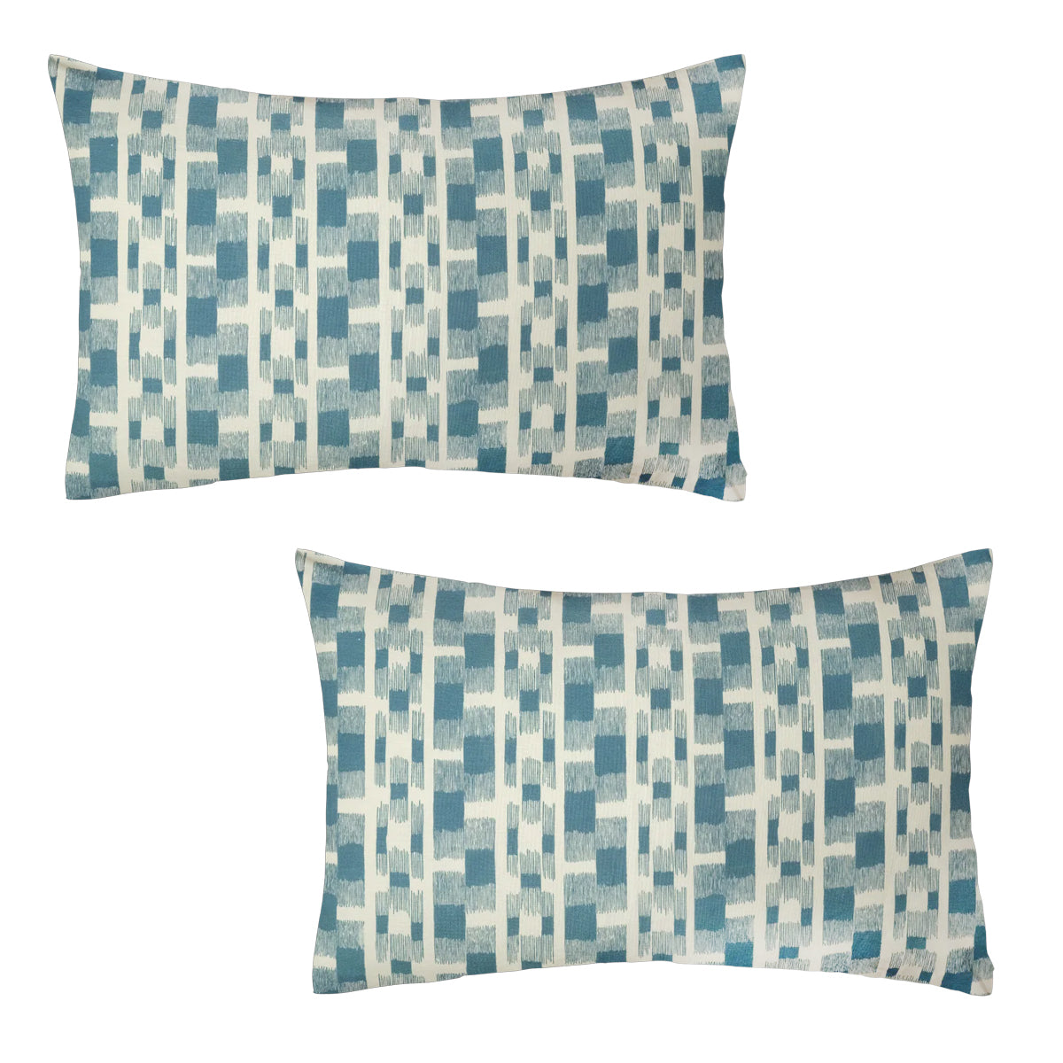 Antoinette Poisson Ikat Linen Cushion - Style 14A