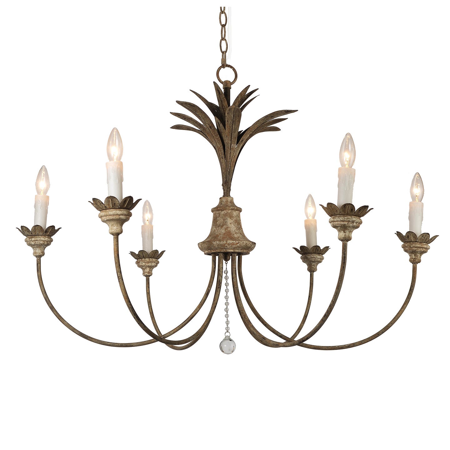 Madaline Chandelier by Terracotta Designs featuring a Mediterranean CoastalEuropean style with an antique finish.
