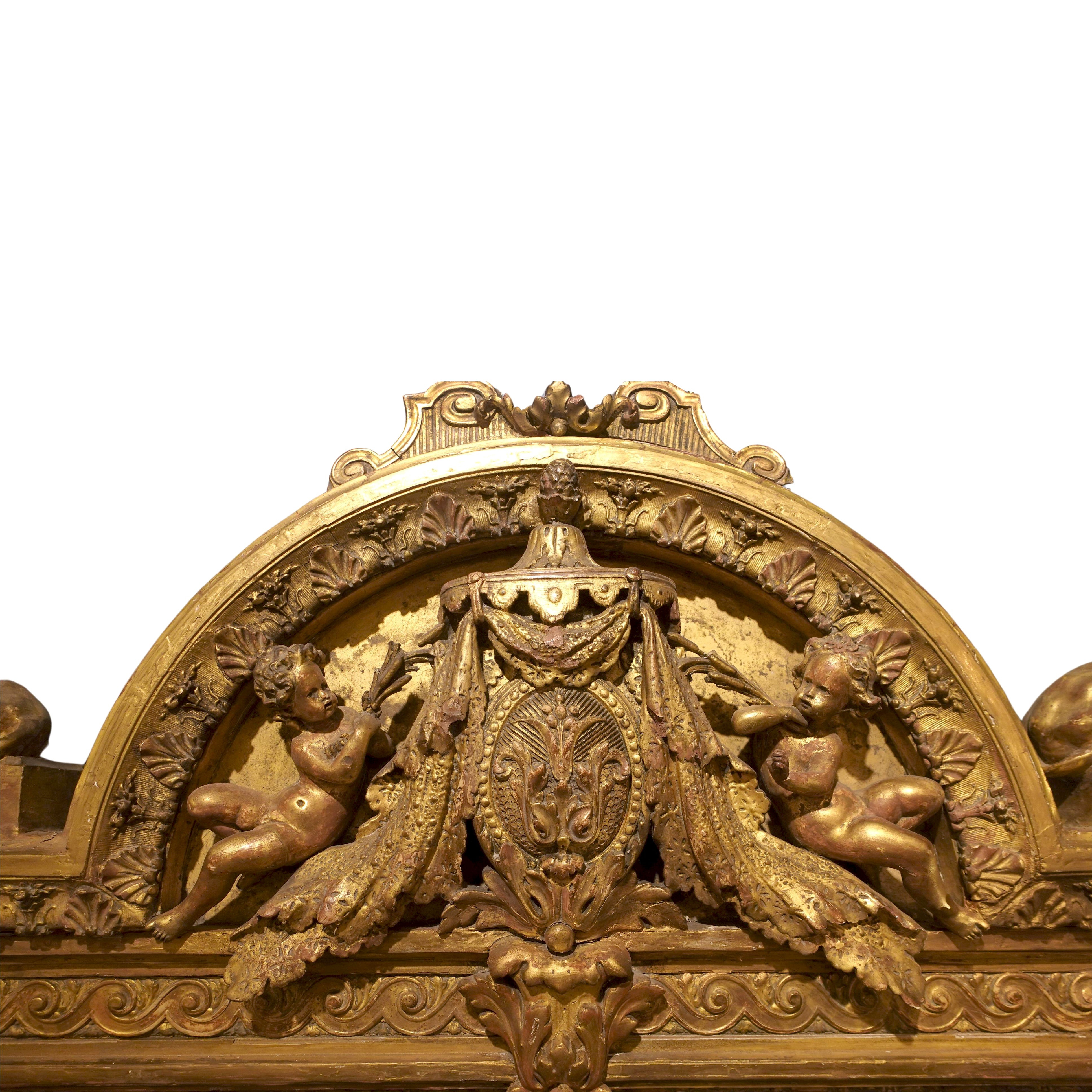 Detailed-Carving-French-Baroque-Giltwood-Frame-Gold-Patina