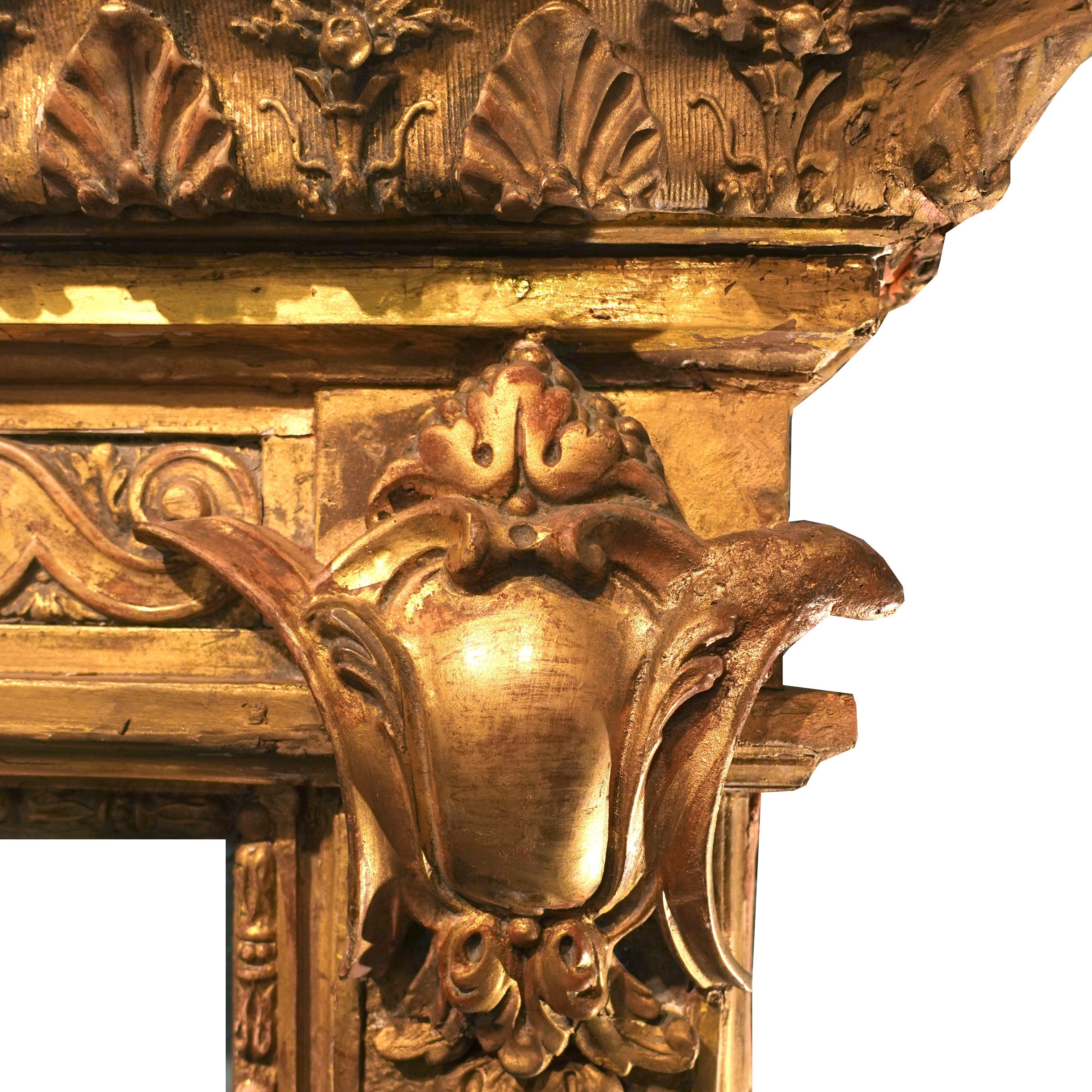 Monumental-Giltwood-Tympanum-with-Tulip-Cartouche-Le-Historique