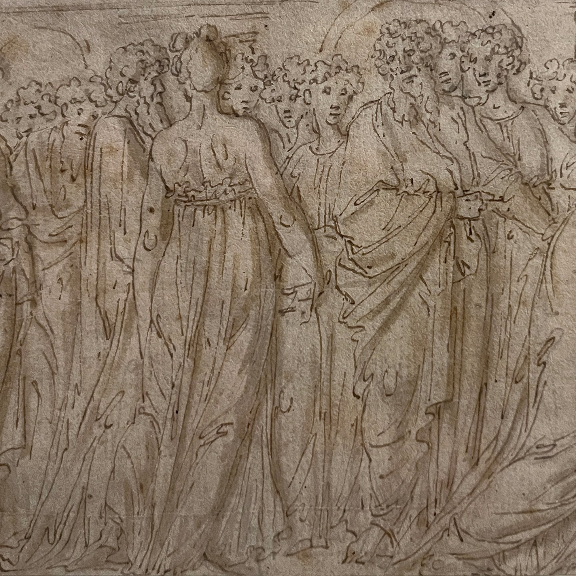 Detailed-Classical-Altar-Scene-Drawing-by-De-La-Rue