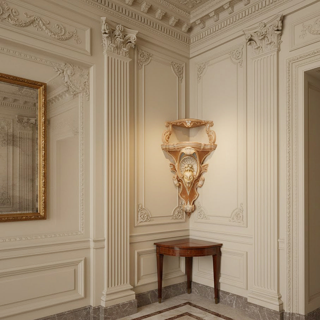 Pair of 18th Century Rococo Corner Wall Brackets