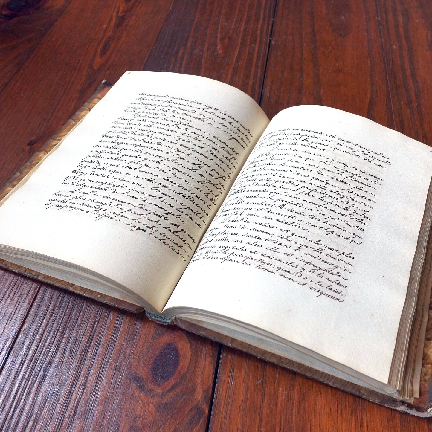 19th century handwritten French manuscript on hygiene and longevity