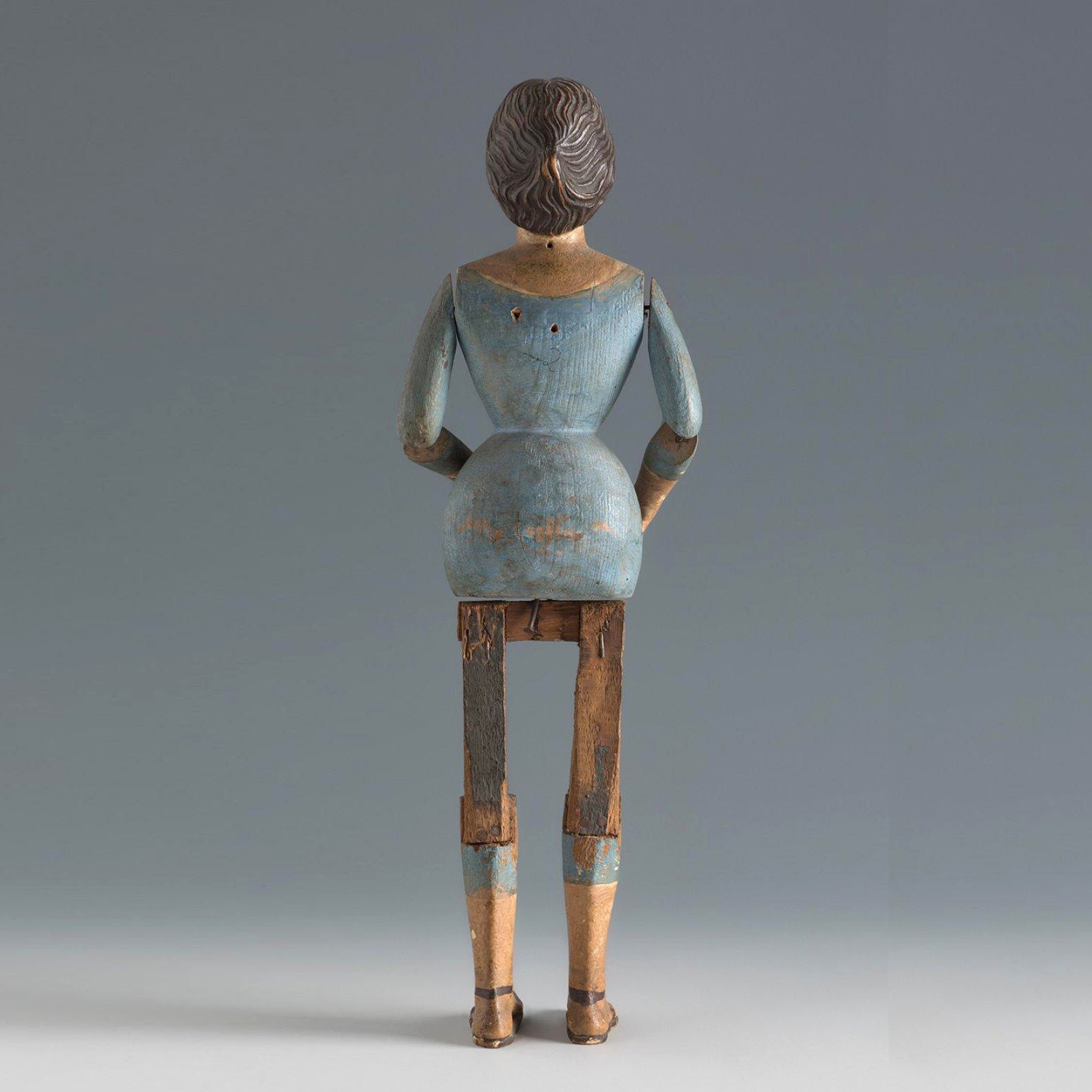 19th century articulated santos doll of the Virgin Mary