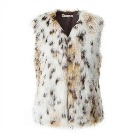 Boho faux fur fall and winter vest for sale