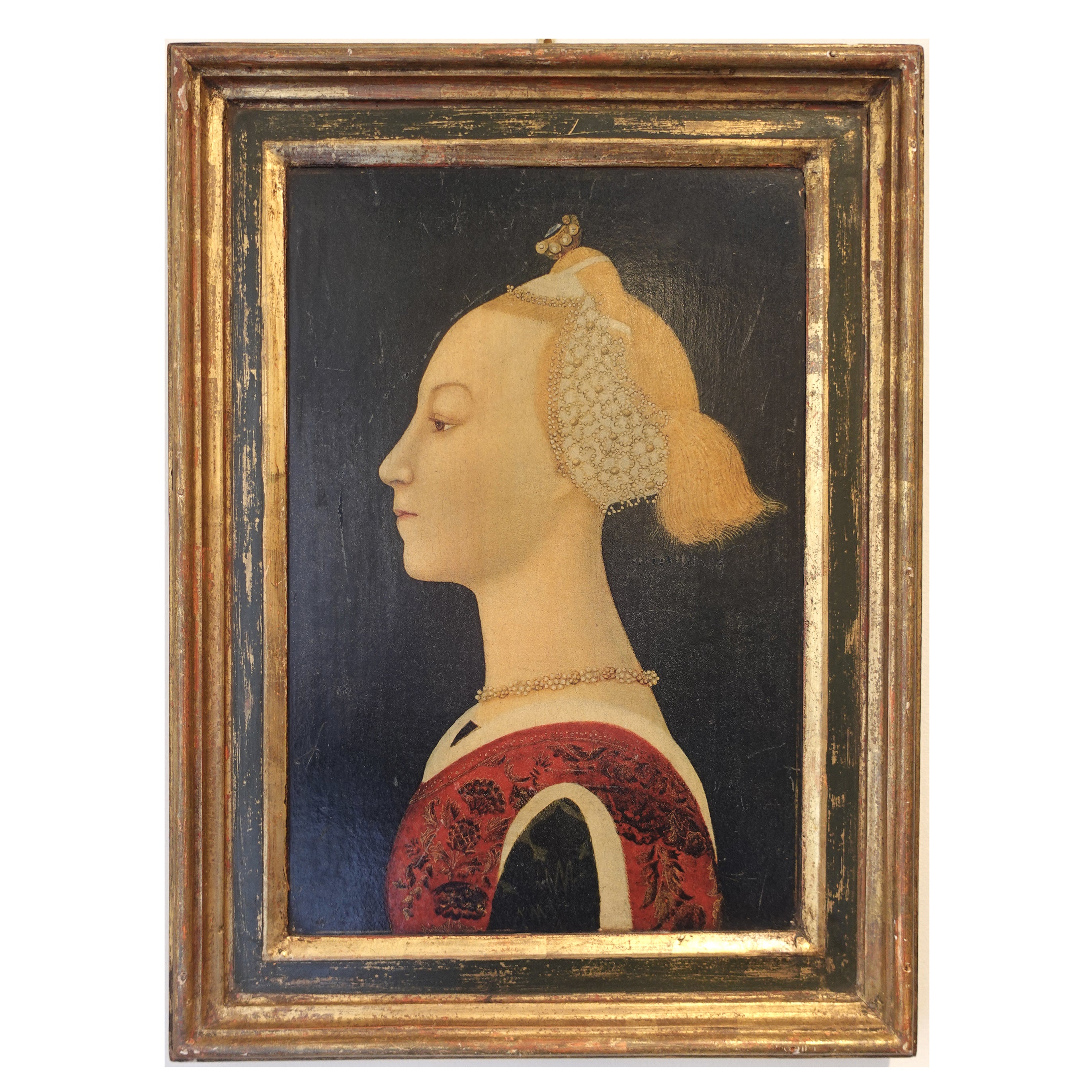 Detailed-Chromolithograph-Gold-Gilt-Renaissance-Lady-Portrait