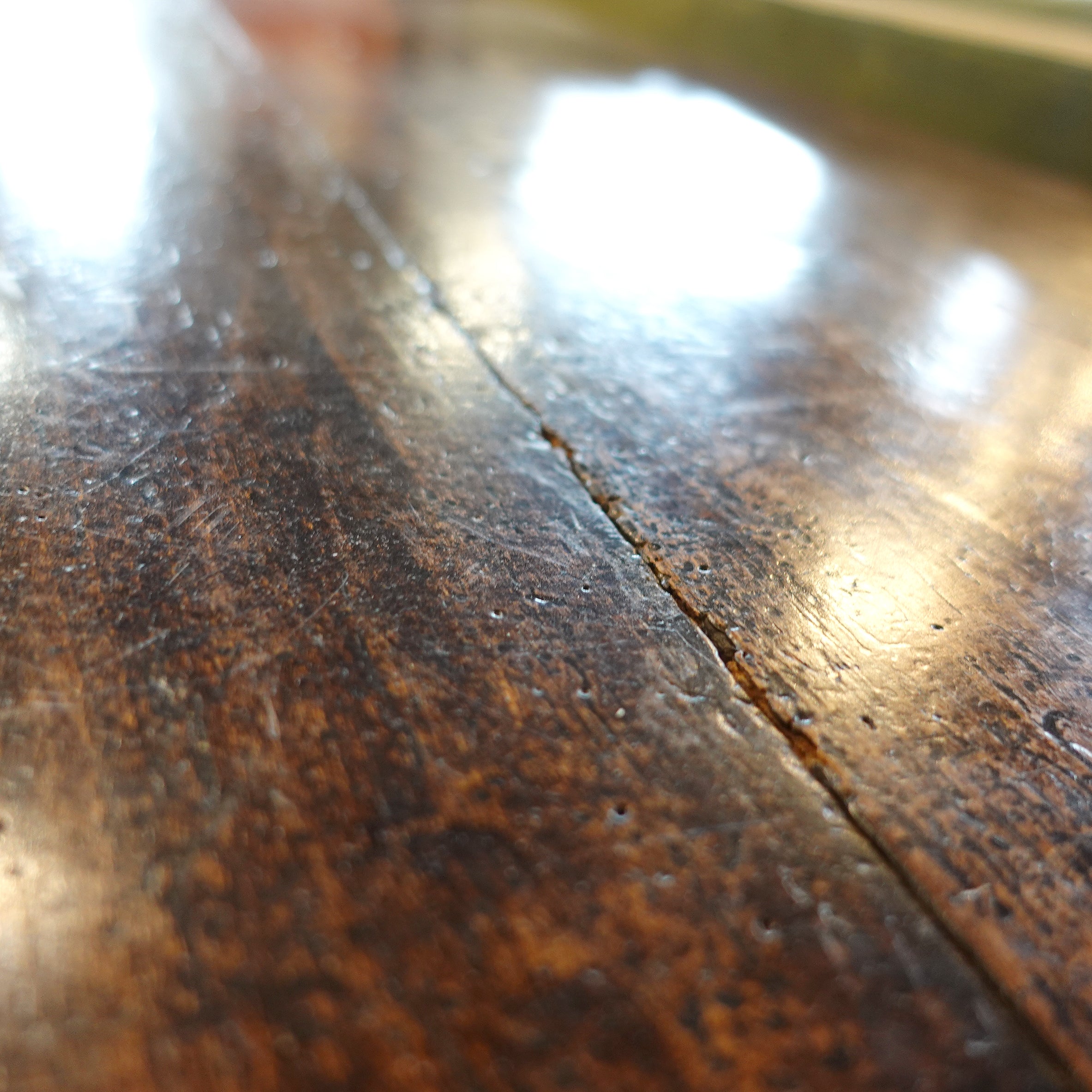 Early 19th century stained wood Belgian table top