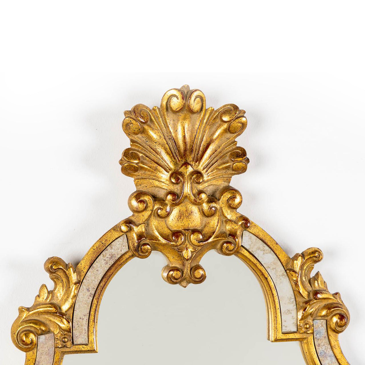 Elaborate and beautiful vintage Louis XVI style mirror by Deknudt Belgium for sale by the luxury Loudoun Boutique in Leesburg VA