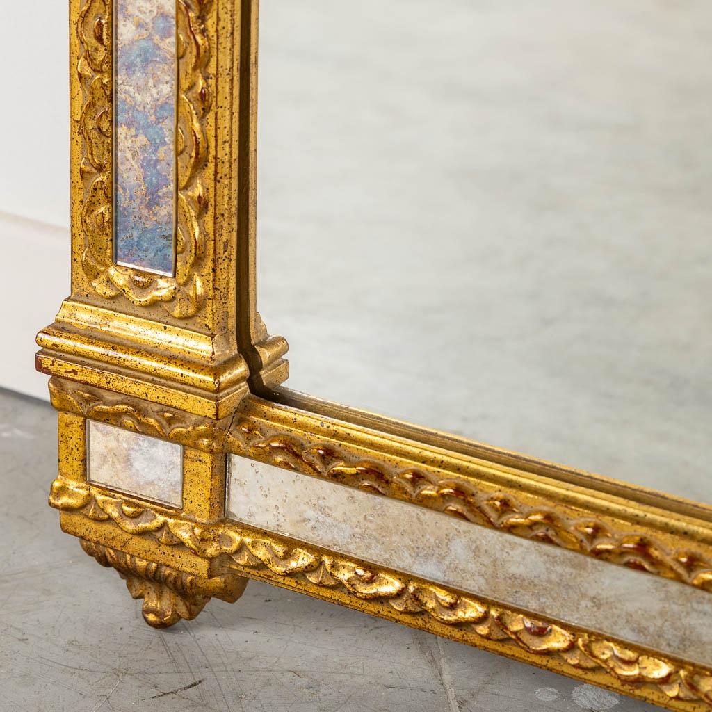 Elaborate and beautiful vintage Louis XVI style mirror by Deknudt Belgium for sale by the luxury Loudoun Boutique in Leesburg VA