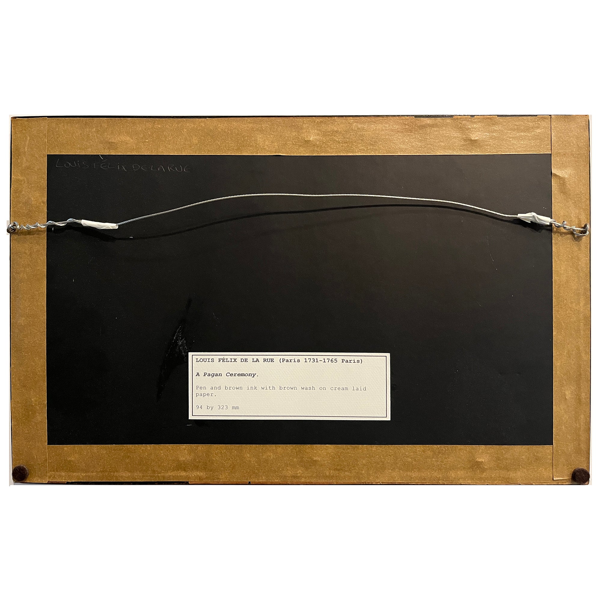 Louis-Félix de La Rue 18th C. Classical Altar Drawing