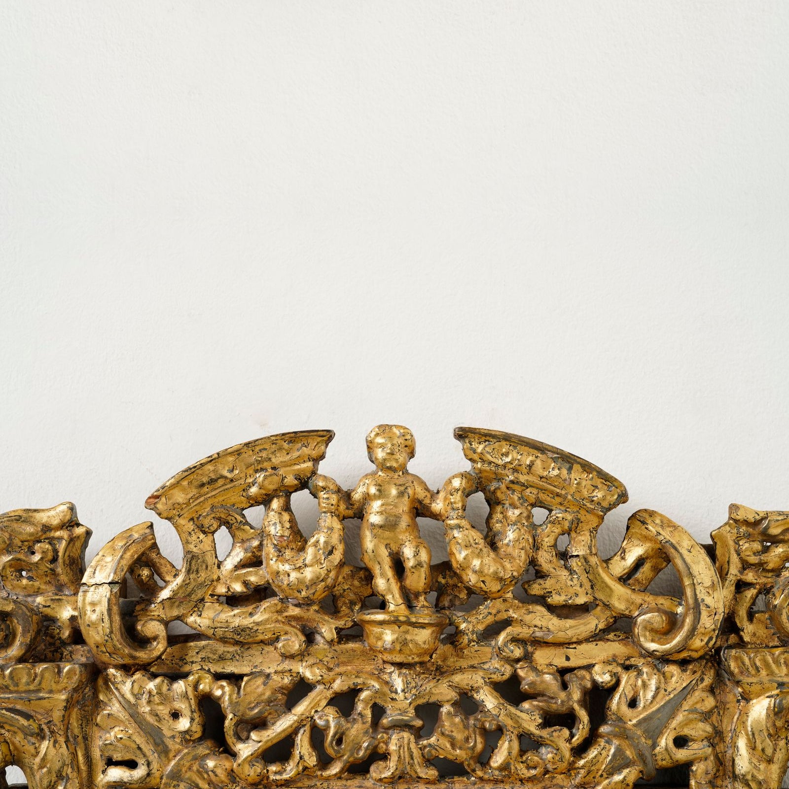 Pair of Elaborately Carved 19th century Giltwood Mirrors