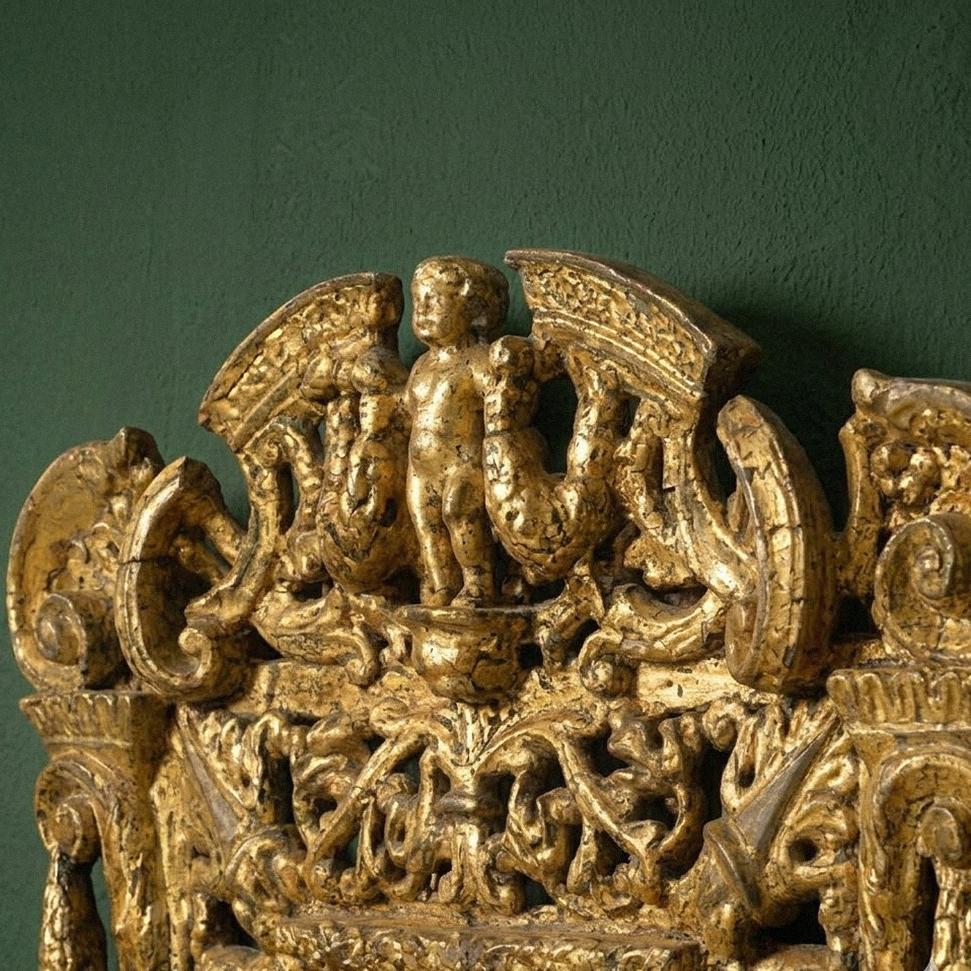 Pair of Elaborately Carved 19th century Giltwood Mirrors
