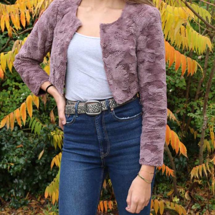 VINTAGE SILVER BUCKLE GREY STUDDED LEATHER BELT - BRITTA STYLE BY AMSTERDAM HERITAGE